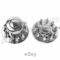 05-11 Dodge RAM Truck Chrome 19.5 Front+Rear Wheel Center Hub Cap 10 Lug Axle