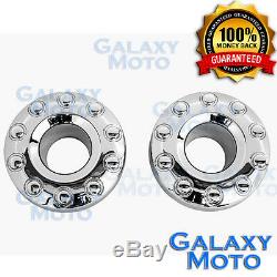 05-17 Ford Super Duty DUALLY 10 Lug 19 Chrome Front+Rear Wheel Center Hub Cap