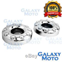 05-17 Ford Super Duty DUALLY 10 Lug 19 Chrome Front+Rear Wheel Center Hub Cap