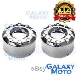 05-17 Ford Super Duty DUALLY 10 Lug 19 Chrome Front+Rear Wheel Center Hub Cap