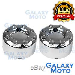 05-17 Ford Super Duty DUALLY Chrome 8 Lug REAR Wheel Center Hub Cap 1 PAIR Set