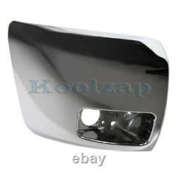 07-13 Chevy Silverado 1500 Front Bumper Extension End withFog Lamp Hole Right Side