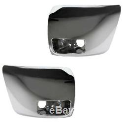 07-13 Silverado 1500 withFog Lamps Front Bumper Extension End Left Right SET PAIR