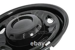 10-21 Ford F250 F350 XL Super Duty 4x4 17 Black Wheel Skins Rim Covers Hub Caps