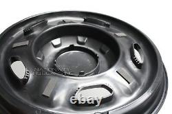 10-21 Ford F250 F350 XL Super Duty 4x4 17 Black Wheel Skins Rim Covers Hub Caps