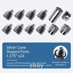 12X 1.375''X24 Cone Shaped Parts Sealed End Cap For Car Trucks