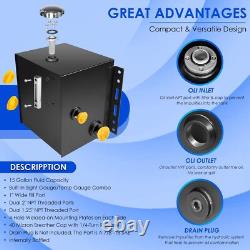 15 Gallon Hydraulic Fluid Reservoir Tank with Fill Cap Vertical Mount for Truck