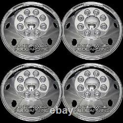 16.5 CHROME RV MOTORHOME Dual Wheel Simulators Rim Hub Covers Hubcaps Van Truck