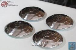 1933 Ford Passenger Car Pickup Truck Stainless Steel Hub Cap Set V8 Script New