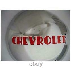 1947-1953 Hub Cap 1/2Ton Red Block Letters Chevrolet Pickup Truck Set/4