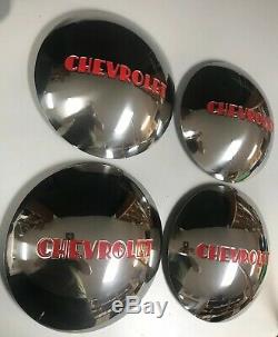 1947-53 Chevrolet Truck 3/4 & 1 Ton Set Of 4 New Hub Caps