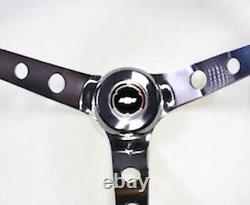 1960 69 C10 C20 C30 K10 K20 Grant Wood Steering Wheel Red/ White Blue cap 15