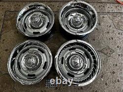 1960 to 70 CHEVY C10 TRUCK VETTE STYLE RALLY 2WD 6 LUG 15X8-7 TRUCK, NEW RING CAP