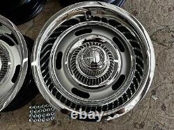 1960 to 70 CHEVY C10 TRUCK VETTE STYLE RALLY 2WD 6 LUG 15X8-7 TRUCK, NEW RING CAP