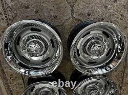 1960 to 70 CHEVY C10 TRUCK VETTE STYLE RALLY 2WD 6 LUG 15X8-7 TRUCK, NEW RING CAP