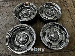 1960 to 70 CHEVY C10 TRUCK VETTE STYLE RALLY 2WD 6 LUG 15X8-7 TRUCK, NEW RING CAP