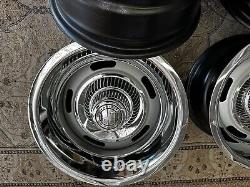 1960 to 70 CHEVY C10 TRUCK VETTE STYLE RALLY 2WD 6 LUG 15X8-7 TRUCK, NEW RING CAP