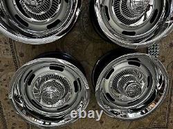 1960 to 70 CHEVY C10 TRUCK VETTE STYLE RALLY 2WD 6 LUG 15X8-7 TRUCK, NEW RING CAP
