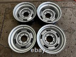 1960 to 70 CHEVY C10 TRUCK VETTE STYLE RALLY 2WD 6 LUG 15X8-7 TRUCK, NEW RING CAP