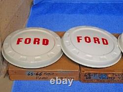 1965-1966 Ford Truck F100 Painted Hub Caps NOS