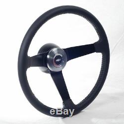 1967 1968 Chevy Resto Series Steering Wheel Black Kit Tri-Color Bow Tie Cap