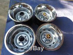 1967-72-87chevy Gmc Truck 4x4 6 Lug 15x10 Gm Original Truck Rally, New Cap&rings