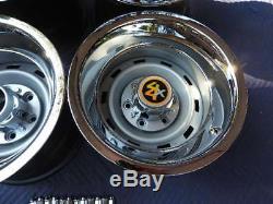 1967-72-87chevy Gmc Truck 4x4 6 Lug 15x10 Gm Original Truck Rally, New Cap&rings