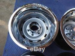 1967-72-87chevy Gmc Truck 4x4 6 Lug 15x10 Gm Original Truck Rally, New Cap&rings