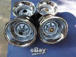 1967-72-87chevy Gmc Truck 4x4 6 Lug 15x10 Gm Original Truck Rally, New Cap&rings