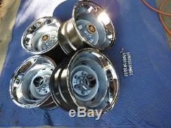 1967-72-87chevy Gmc Truck 4x4 6 Lug 15x10 Gm Original Truck Rally, New Cap&rings