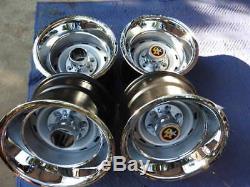 1967-72-87chevy Gmc Truck 4x4 6 Lug 15x10 Gm Original Truck Rally, New Cap&rings