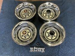 1967-72-87chevy Gmc Truck 4x4 6 Lug 15x8 Gm Original Truck Rallys, New Rings Caps