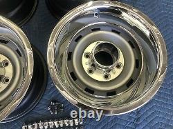 1967-72-87chevy Gmc Truck 4x4 6 Lug 15x8 Gm Original Truck Rallys, New Rings Caps