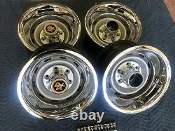 1967-72-87chevy Gmc Truck 4x4 6 Lug 15x8 Gm Original Truck Rallys, New Rings Caps