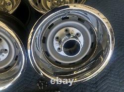 1967-72-87chevy Gmc Truck 4x4 6 Lug 15x8 Gm Original Truck Rallys, New Rings Caps