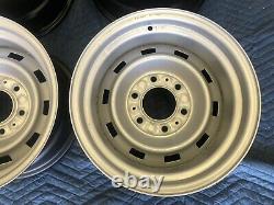 1967-72-87chevy Gmc Truck 4x4 6 Lug 15x8 Gm Original Truck Rallys, New Rings Caps