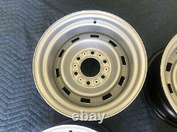 1967-72-87chevy Gmc Truck 4x4 6 Lug 15x8 Gm Original Truck Rallys, New Rings Caps