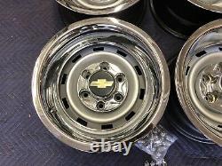 1967-72-87chevy Gmc Truck C10 6 Lug 15x8 Gm Original Truck Rallys, New Rings Caps