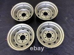 1967-72-87chevy Gmc Truck C10 6 Lug 15x8 Gm Original Truck Rallys, New Rings Caps