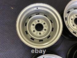 1967-72-87chevy Gmc Truck C10 6 Lug 15x8 Gm Original Truck Rallys, New Rings Caps