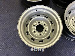 1967-72-87chevy Gmc Truck C10 6 Lug 15x8 Gm Original Truck Rallys, New Rings Caps