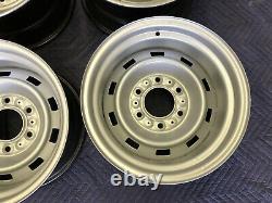 1967-72-87chevy Gmc Truck C10 6 Lug 15x8 Gm Original Truck Rallys, New Rings Caps