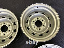 1967-72-87chevy Gmc Truck C10 6 Lug 15x8 Gm Original Truck Rallys, New Rings Caps