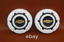 1969-1972 Chevy 1/2 Ton Truck Pair of New Take Off GM 10 1/2 Dog Dish Hub Caps