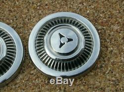 1969-71 Dodge D100 truck dog dish hubcaps, set 4, NOS! A100