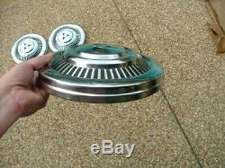 1969-71 Dodge D100 truck dog dish hubcaps, set 4, NOS! A100