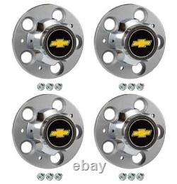 1971-87 Center Cap Set Bowtie 5 Lug for Chevy Truck