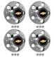 1971-87 Center Cap Set Bowtie 5 Lug For Chevy Truck