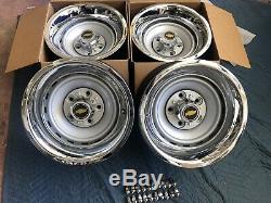 1971-87 Chevy C10 Truck 5 On 5 15x8 Gm Original Truck Rallys, Gm Caps & New Rings