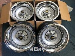 1971-87 Chevy C10 Truck 5 On 5 15x8 Gm Original Truck Rallys, Gm Caps & New Rings